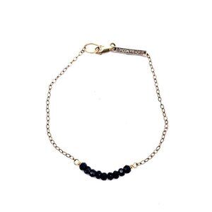 London Manori Beaded Chain Bracelet 1/20 Gold Filled Lobster Closure